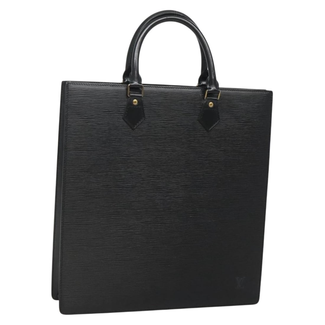 Louis Vuitton Epi Sac Plat Hand Bag Black M59082 Made in France (1 of 18)