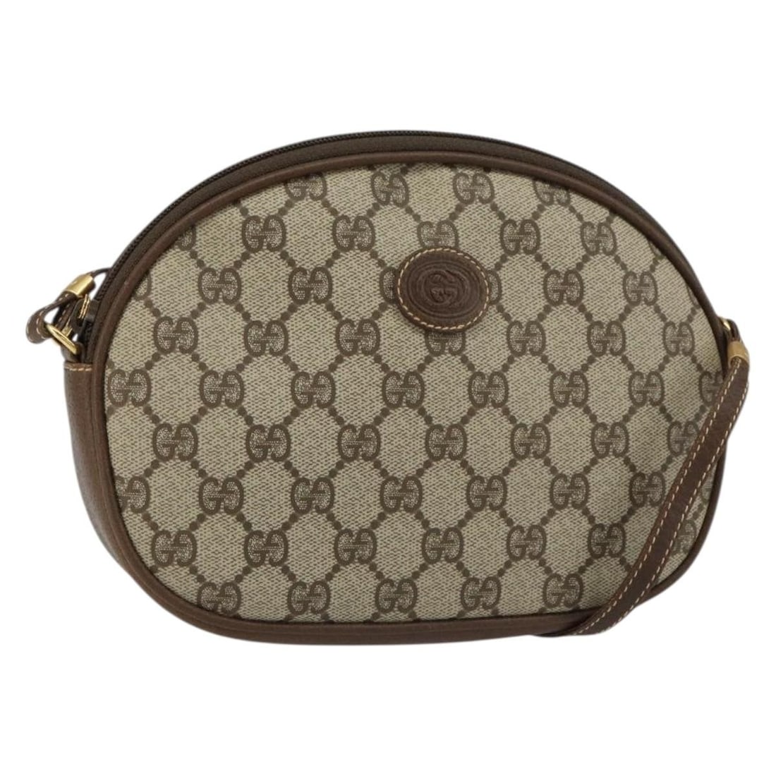 Gucci GG Supreme Beige Gold PVC 007 89 0094 Italian Shoulder Bag (1 of 18)