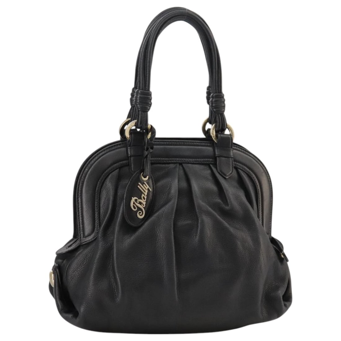 BALLY Black Leather Hand Bag Made in Italy: BALLY Black Leather Hand Bag Made in Italy This authentic BALLY hand bag combines elegance and functionality, crafted from premium leather in a classic black hue. Designed for both style and practical