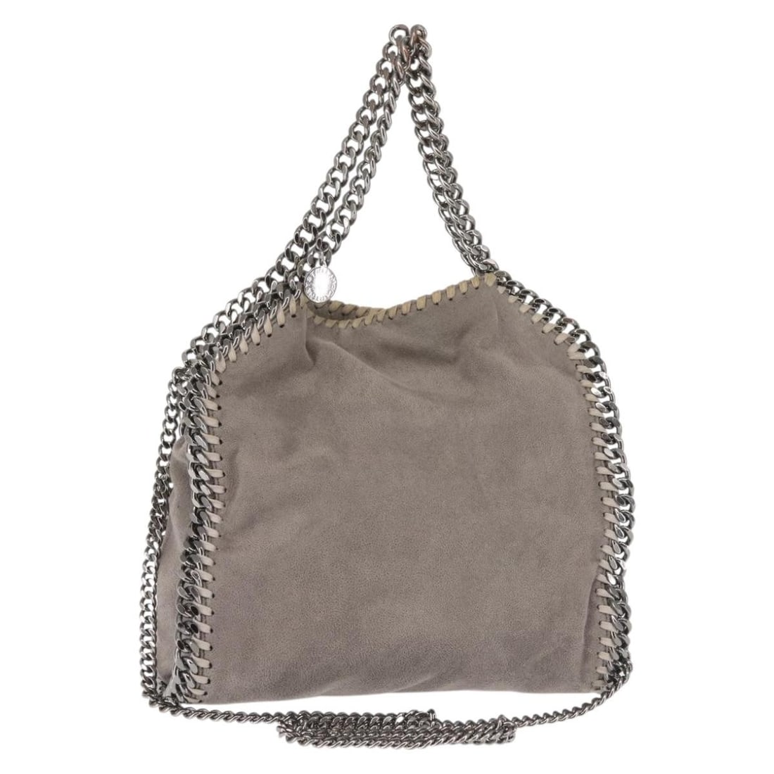 Stella McCartney Chain Falabella Suede Shoulder Bag Gray Silver 371223 Authentic: Stella McCartney Chain Falabella Suede Shoulder Bag Gray Silver 371223 Authentic Introducing the Stella McCartney Chain Falabella Bag in a sophisticated gray suede with silver accents. This stylish sh
