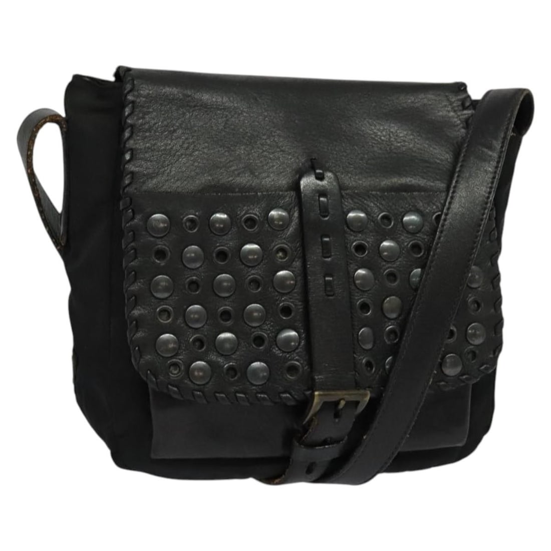 Authentic PRADA Black Leather Shoulder Bag Made in Italy (1 of 18)