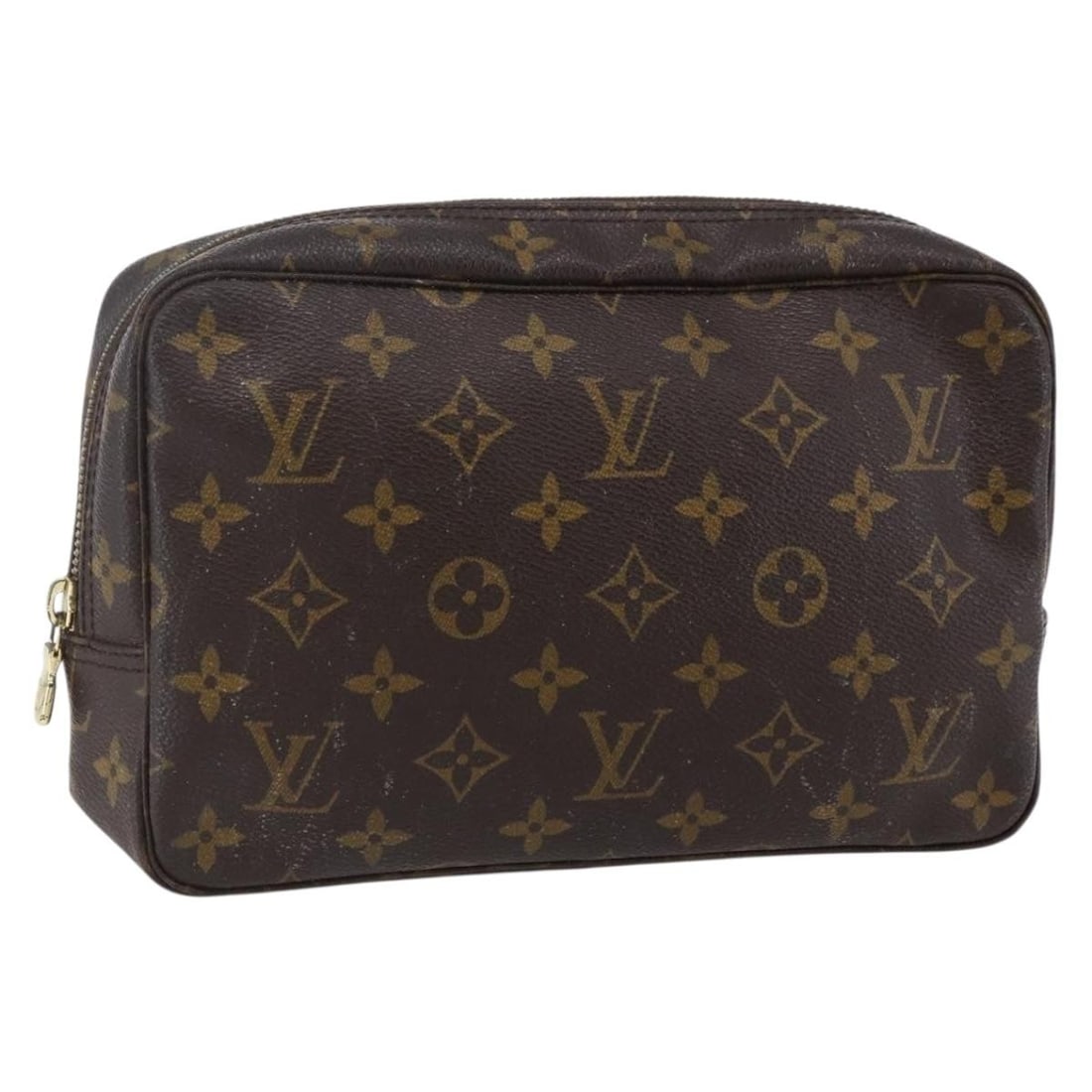 LOUIS VUITTON Monogram Trousse Toilette 23 Clutch Bag M47524 Auth: LOUIS VUITTON Monogram Trousse Toilette 23 Clutch Bag M47524 Auth This authentic LOUIS VUITTON Monogram Trousse Toilette 23 Clutch Bag (M47524) is a stylish accessory crafted in France from durable Mo