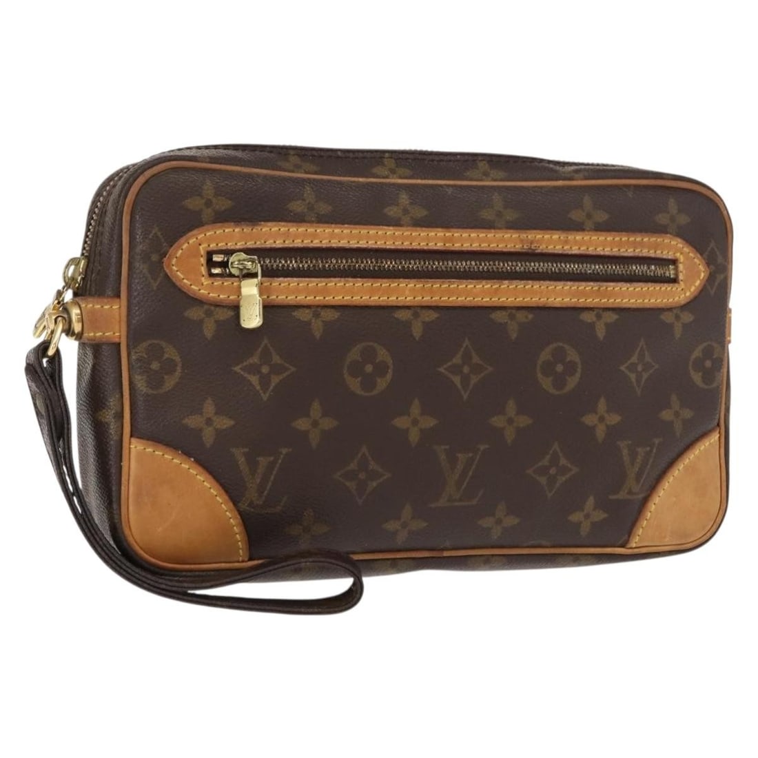 LOUIS VUITTON Monogram Marly Dragonne GM Clutch Bag M51825 Authentic France (1 of 18)