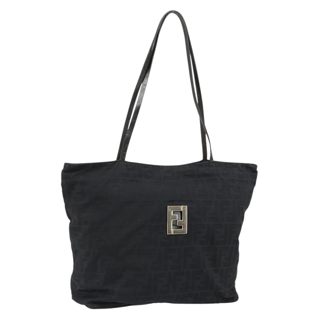 Fendi Zucca Canvas Tote Bag Black Silver Made in Italy (1 of 18)