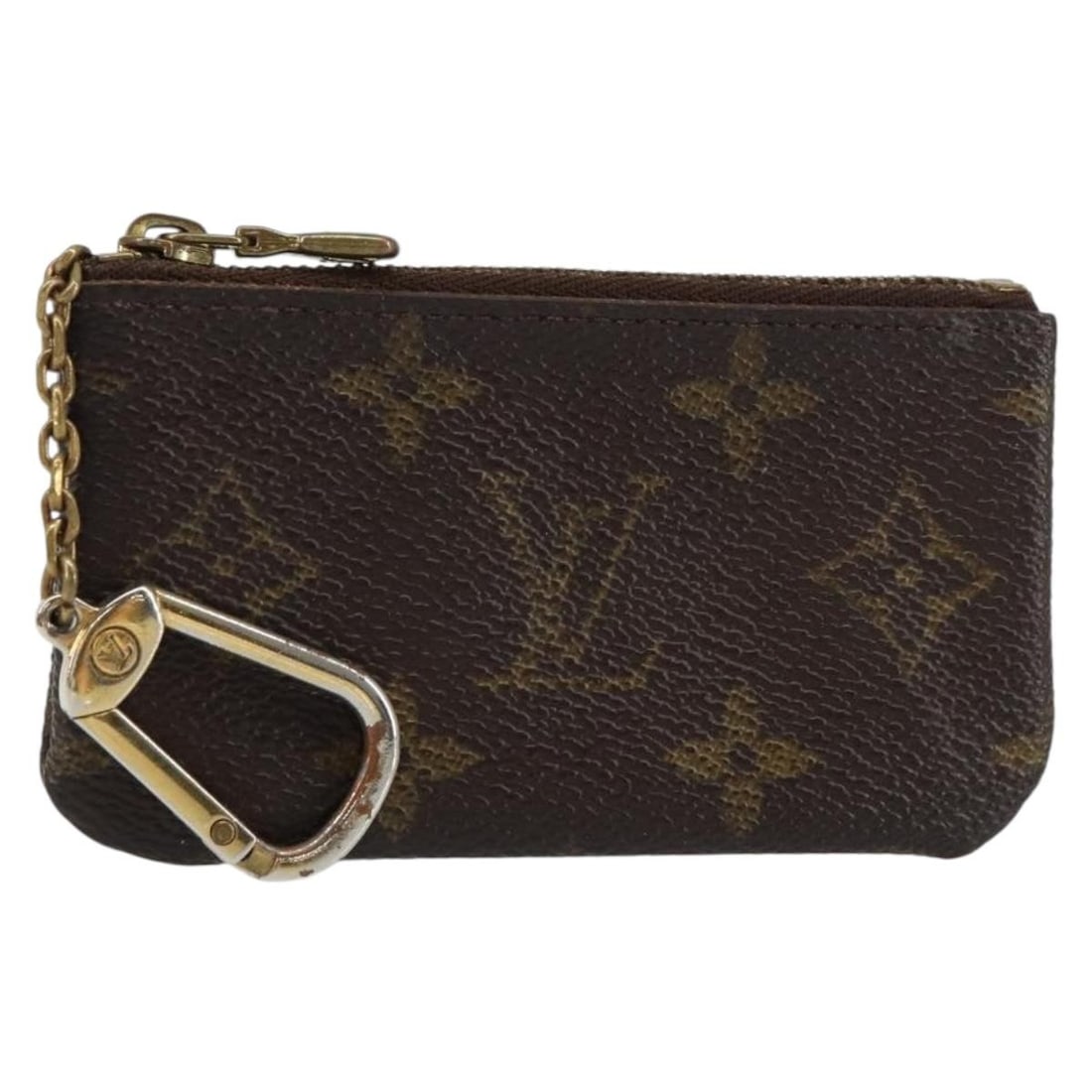 LOUIS VUITTON Monogram Coin Purse M60033 Auth Spain: LOUIS VUITTON Monogram Coin Purse M60033 Auth Spain This Louis Vuitton Monogram Pochette Cles Coin Purse is a stylish and practical accessory, perfect for keeping your coins and small essentials organ