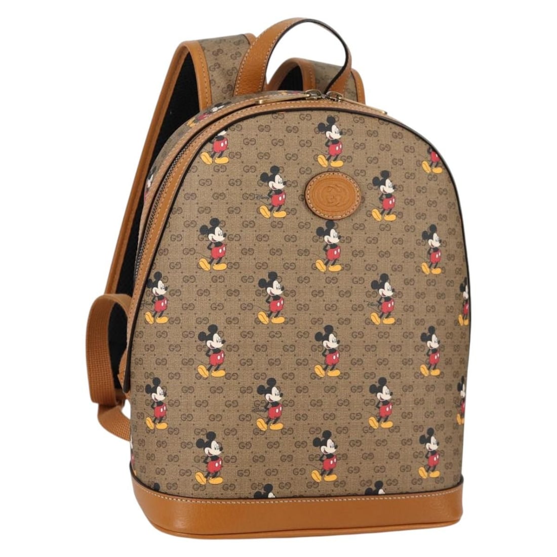 GUCCI Micro GG Supreme Disney Backpack PVC Beige Gold 552884 Auth (1 of 18)