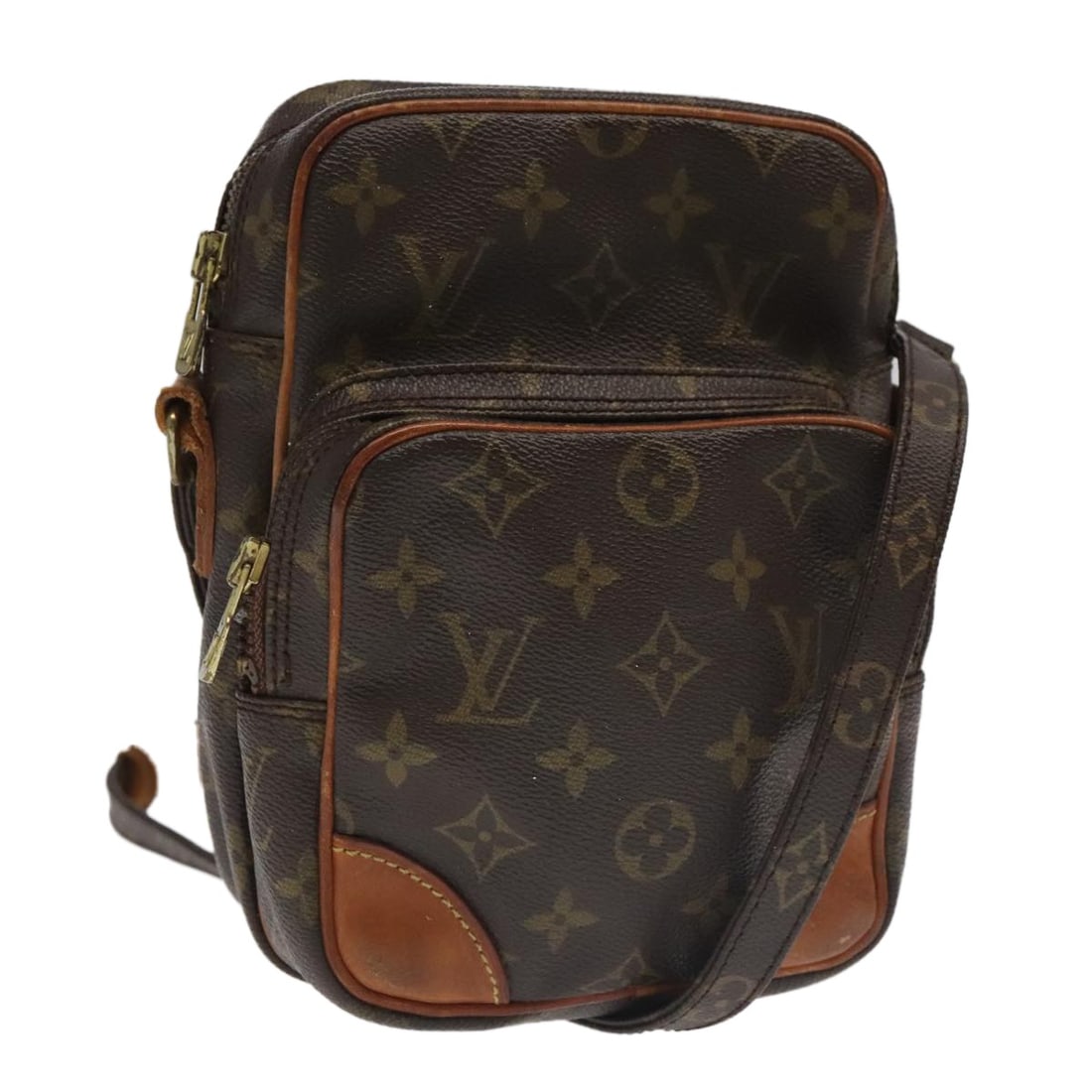 LOUIS VUITTON Monogram Amazon Shoulder Bag M45236 France: LOUIS VUITTON Monogram Amazon Shoulder Bag M45236 France This authentic Louis Vuitton Monogram Amazon Shoulder Bag (Model M45236) is a stylish accessory that showcases the iconic Monogram Canvas. Desi