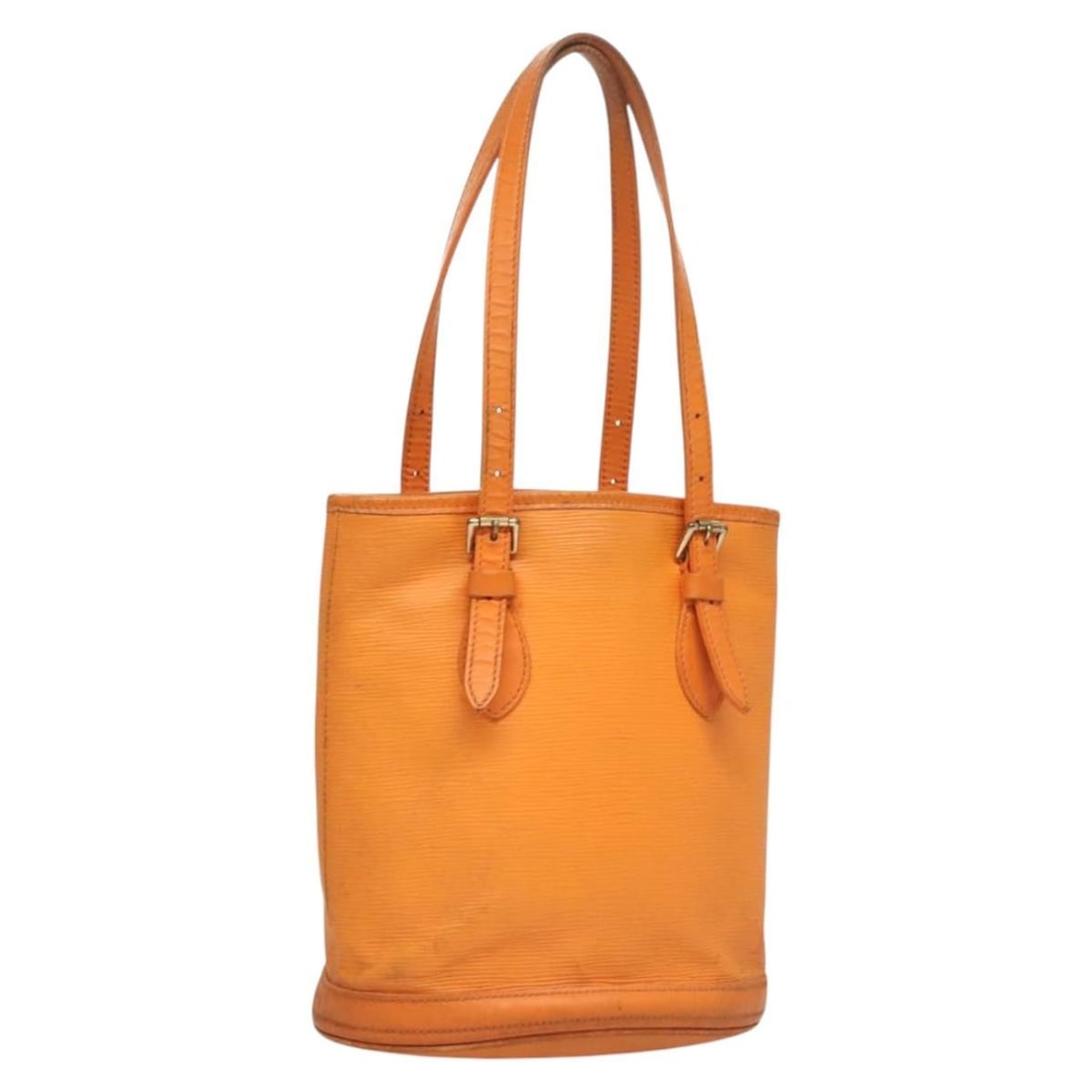 LOUIS VUITTON Epi Bucket PM Shoulder Bag Orange Mandarin M5899H (1 of 18)