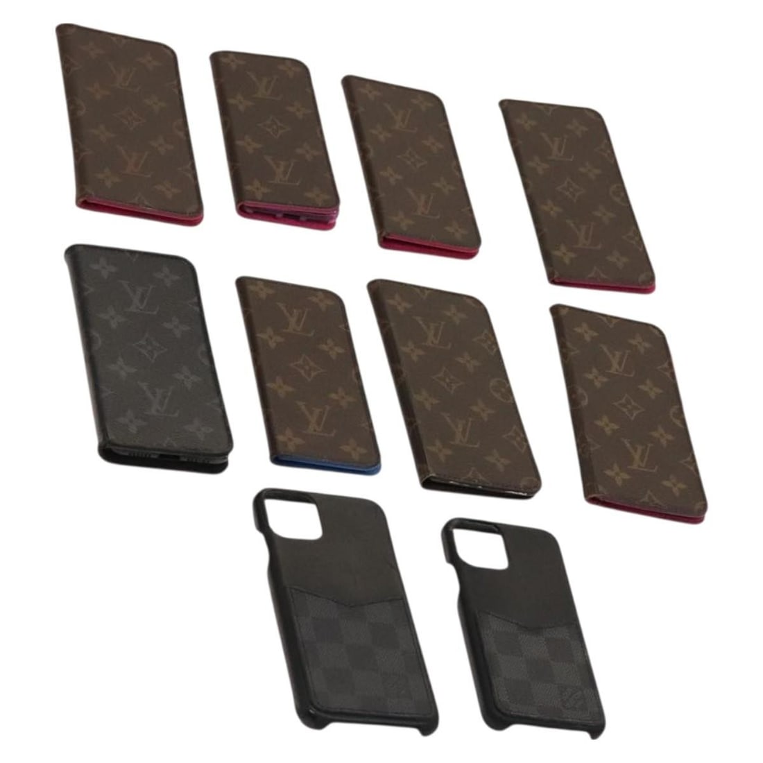 LOUIS VUITTON Monogram iPhone Case Set of 10 Authenticated: LOUIS VUITTON Monogram iPhone Case Set of 10 Authenticated This LOUIS VUITTON Monogram iPhone Case is crafted from durable Monogram Canvas in the iconic LV pattern. Designed specifically for iPhone us