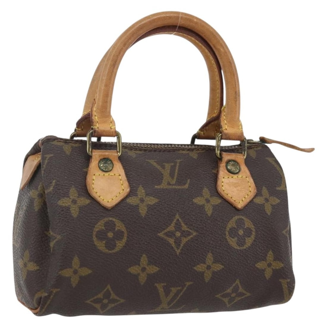 LOUIS VUITTON Monogram Mini Speedy Hand Bag M41534 Auth France (1 of 18)