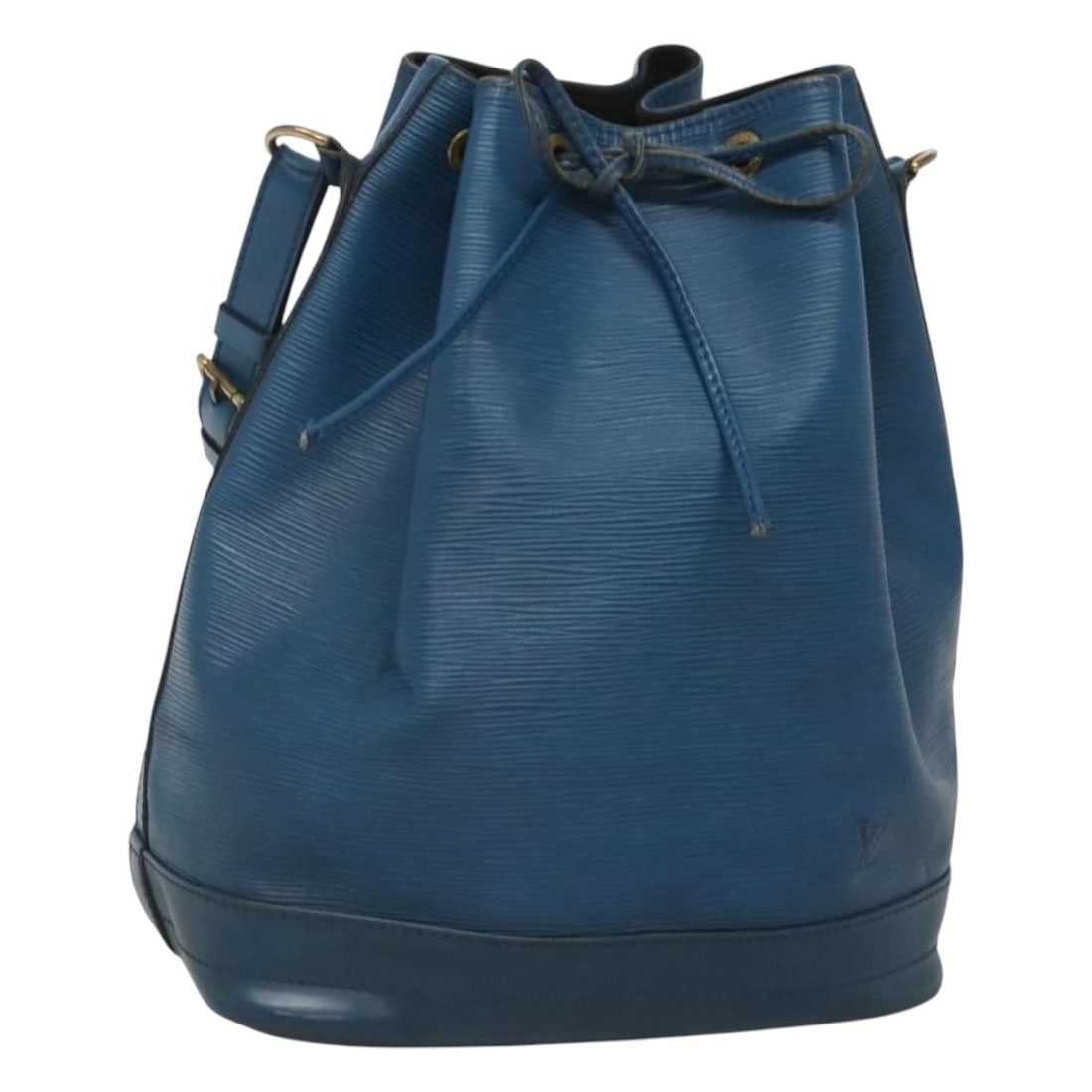Authentic LOUIS VUITTON Epi Noe Shoulder Bag Toledo Blue M44005: Authentic LOUIS VUITTON Epi Noe Shoulder Bag Toledo Blue M44005 Introducing the LOUIS VUITTON Epi Noe Shoulder Bag in a striking Toledo Blue hue. Crafted from durable Epi Leather, this stylish shoulde