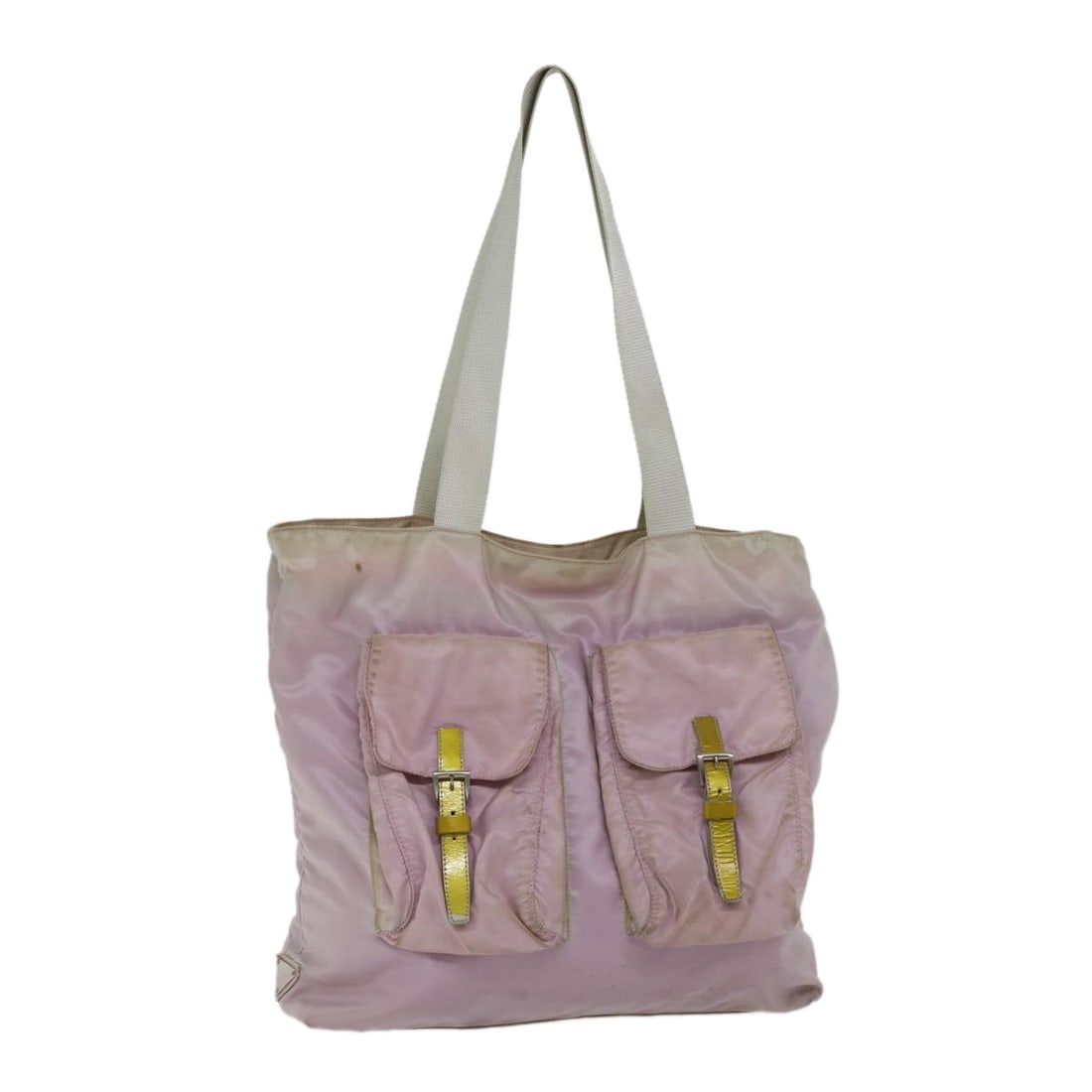 PRADA Pink Nylon Tote Bag Made in Italy Authentic: PRADA Pink Nylon Tote Bag Made in Italy Authentic This authentic PRADA Tote Bag is crafted from durable nylon in a vibrant pink hue, making it a stylish accessory for any occasion. Measuring approxima