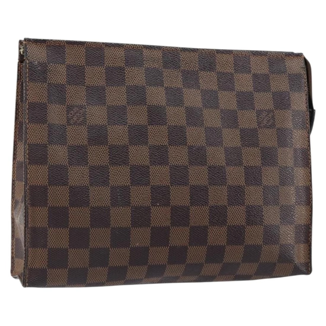 LOUIS VUITTON Damier Ebene Poche Toilette 26 Pouch N47543 Auth: LOUIS VUITTON Damier Ebene Poche Toilette 26 Pouch N47543 Auth Discover the timeless elegance of the LOUIS VUITTON Damier Ebene Poche Toilette 26 Pouch, a stylish accessory crafted in France. This pou