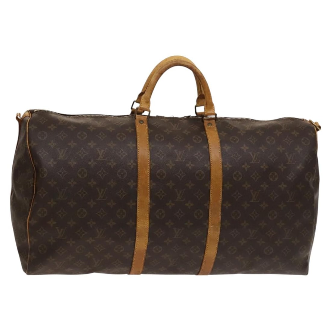 LOUIS VUITTON Monogram Keepall Bandouliere 60 Boston Bag M41412 Auth France (1 of 18)