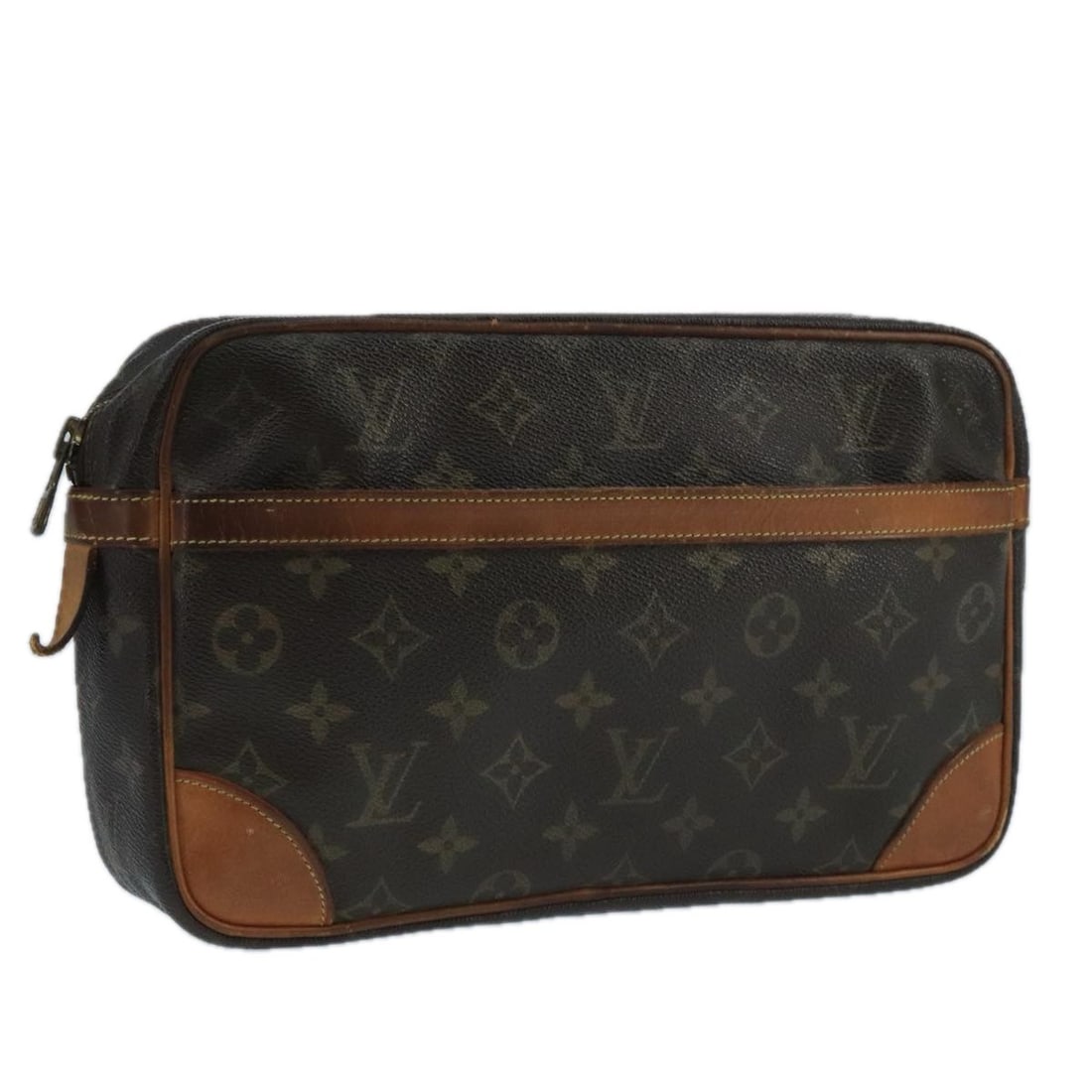 Louis Vuitton Monogram Compiegne 28 Clutch Bag M51845 Made in France: Louis Vuitton Monogram Compiegne 28 Clutch Bag M51845 Made in France This authentic LOUIS VUITTON Monogram Compiegne 28 Clutch Bag is a stylish accessory made from high-quality Monogram Canvas, showca