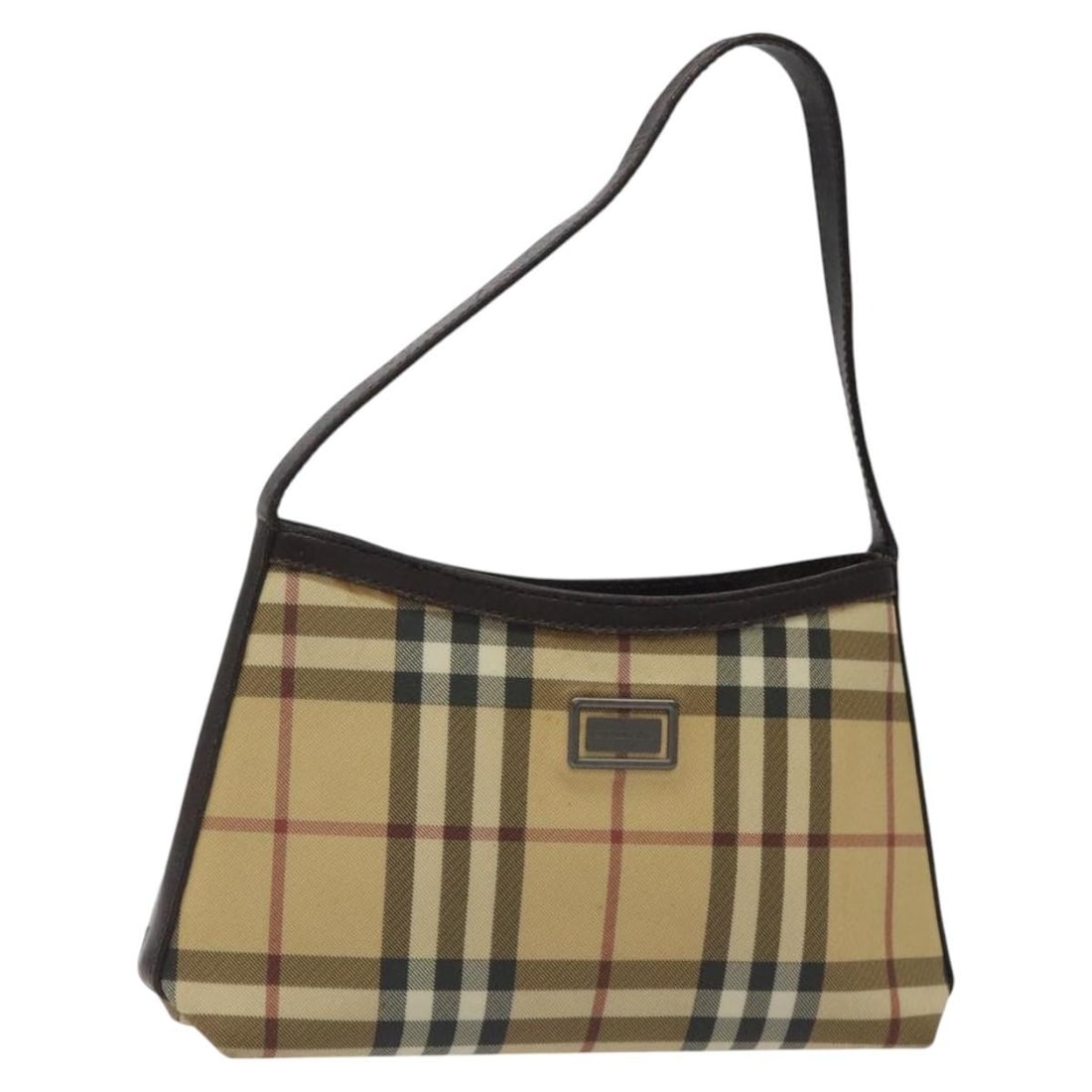 Burberry Nova Check Beige Gold PVC Shoulder Bag Authentic (1 of 18)
