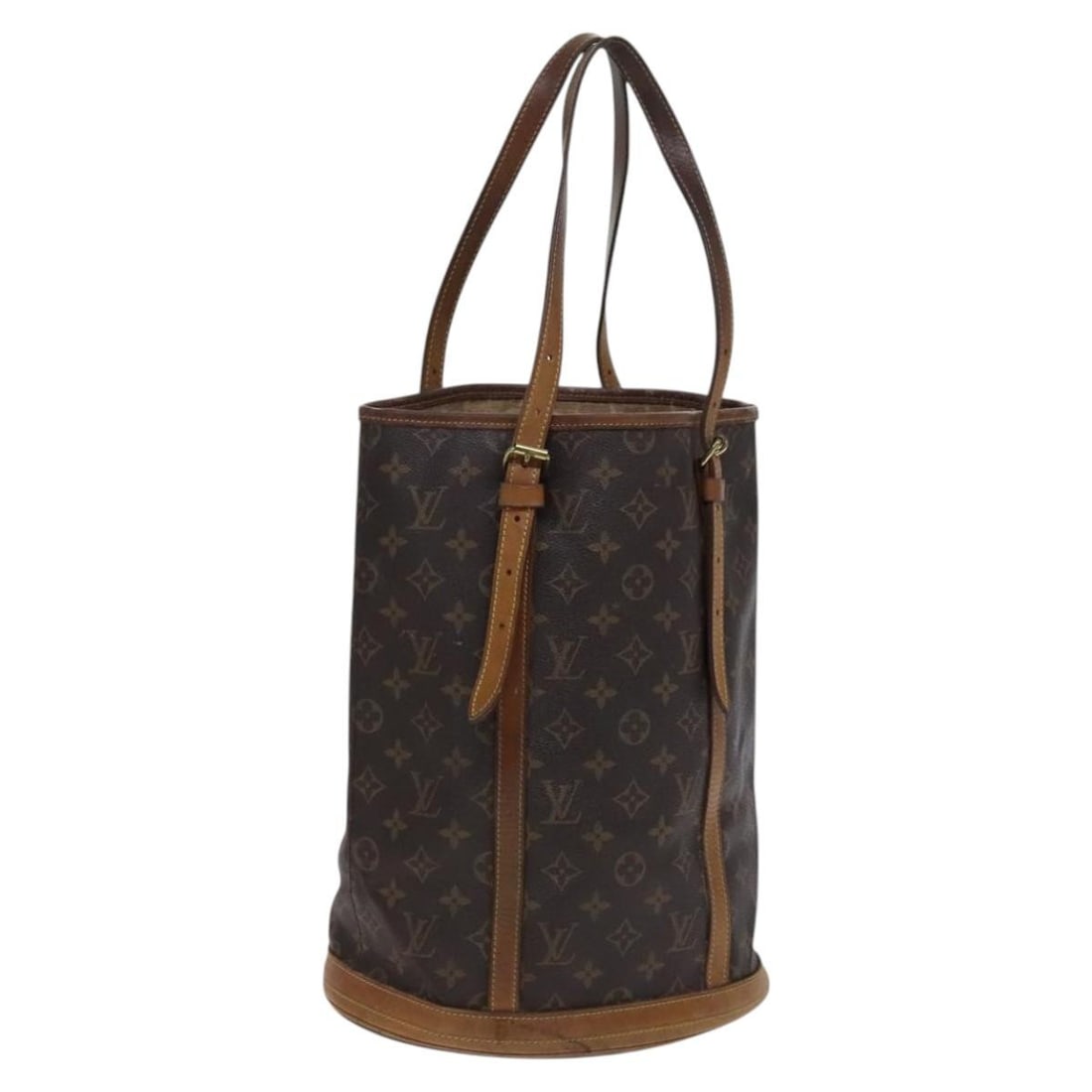 Authentic LOUIS VUITTON Monogram Bucket GM Shoulder Bag M42236 (1 of 18)