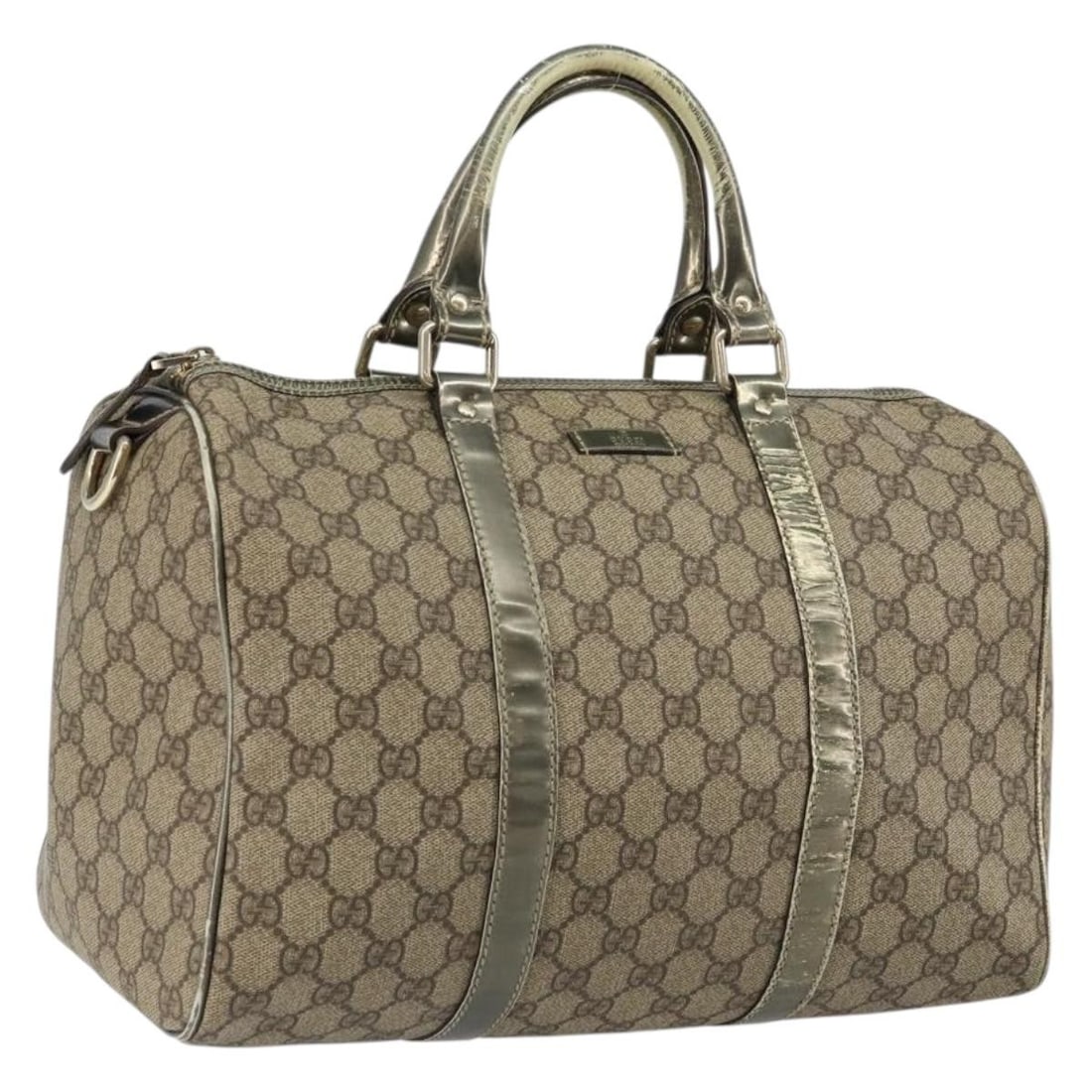 GUCCI GG Supreme Boston Bag Beige Gold 193603 Authentic Italy (1 of 18)