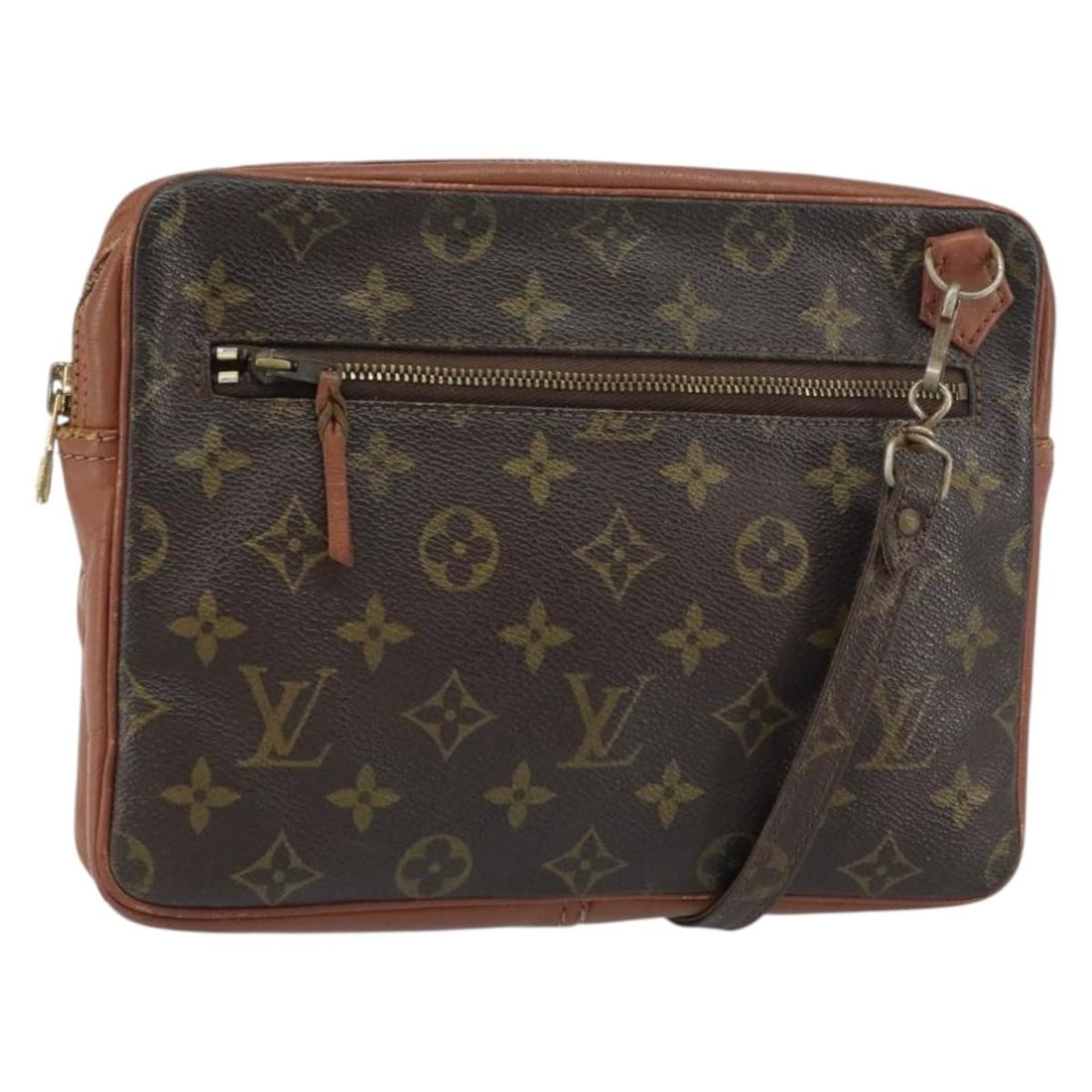 LOUIS VUITTON Monogram Pochette Sports Clutch Bag N0.183 Authentic France: LOUIS VUITTON Monogram Pochette Sports Clutch Bag N0.183 Authentic France This LOUIS VUITTON Monogram Pochette Sports Clutch Bag, model N0.183, is a stylish accessory crafted from durable Monogram Can