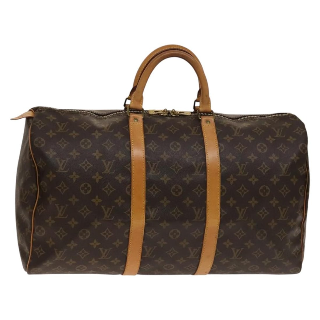 LOUIS VUITTON Monogram Keepall 50 Boston Bag M41426 Auth France: LOUIS VUITTON Monogram Keepall 50 Boston Bag M41426 Auth France This authentic LOUIS VUITTON Monogram Keepall 50 Boston Bag (M41426) is a stylish and functional travel accessory, crafted from durable