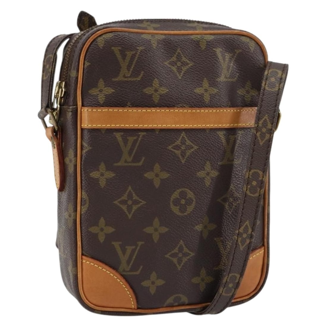 Louis Vuitton Danube Monogram Canvas Shoulder Bag M45266 France: Louis Vuitton Danube Monogram Canvas Shoulder Bag M45266 France This Louis Vuitton Monogram Danube Shoulder Bag features the iconic monogram canvas and is designed for everyday use. It offers a compac