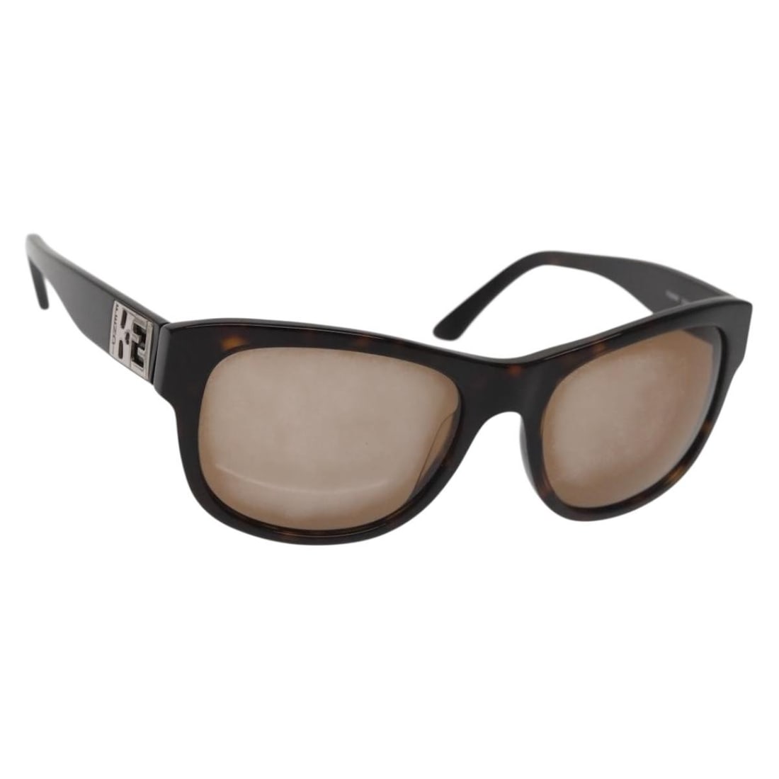 FENDI Brown Plastic Sunglasses with Case Made in Italy: FENDI Brown Plastic Sunglasses with Case Made in Italy Elevate your style with these authentic FENDI sunglasses, crafted in Italy. Featuring a sophisticated brown plastic frame, these sunglasses are b