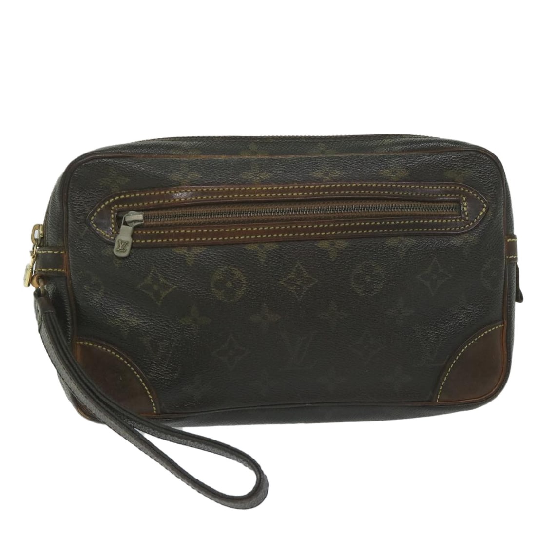 LOUIS VUITTON Monogram Marly Dragonne GM Clutch Bag M51825 Auth: LOUIS VUITTON Monogram Marly Dragonne GM Clutch Bag M51825 Auth This LOUIS VUITTON Monogram Marly Dragonne GM Clutch Bag is a stylish accessory crafted from durable Monogram Canvas. With its classic m