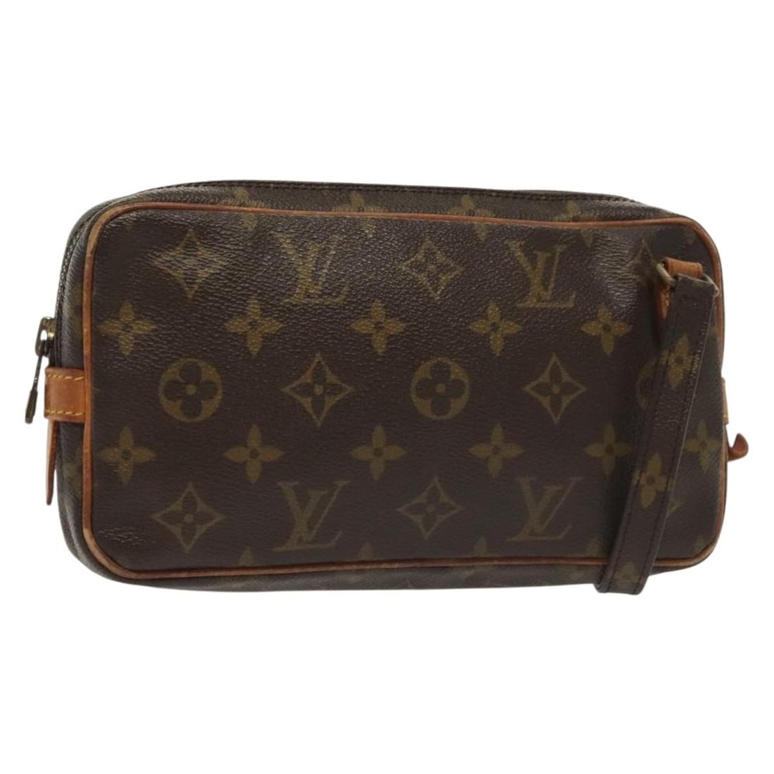LOUIS VUITTON Monogram Marly Bandouliere Shoulder Bag M51828 Made in France: LOUIS VUITTON Monogram Marly Bandouliere Shoulder Bag M51828 Made in France This authentic LOUIS VUITTON Monogram Marly Bandouliere Shoulder Bag (Model M51828) is a stylish accessory crafted from dura