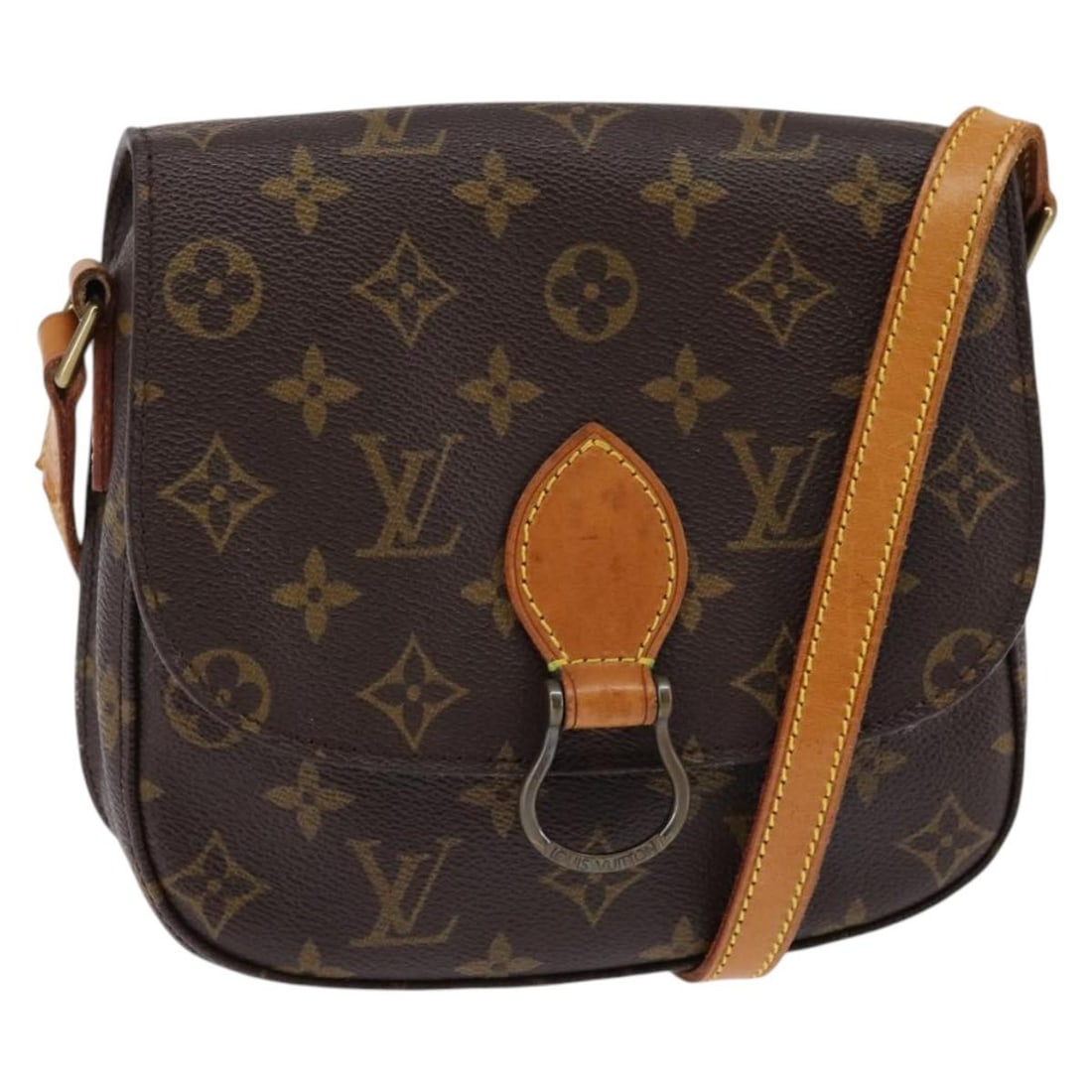 LOUIS VUITTON Monogram Saint Cloud MM Shoulder Bag M51243 Auth (1 of 18)