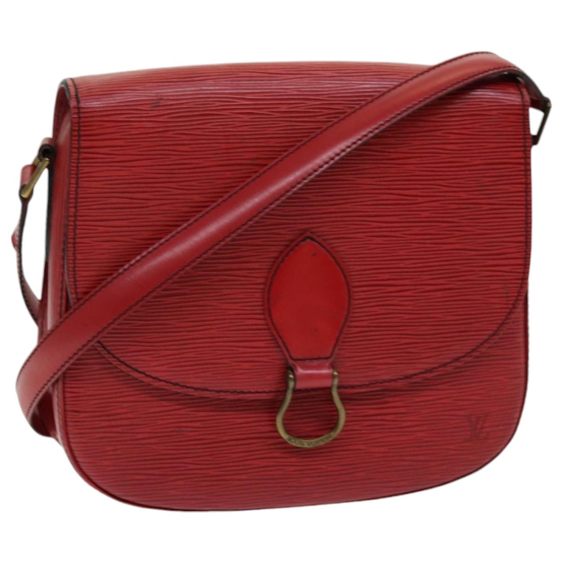 LOUIS VUITTON Epi Saint Cloud GM Red Shoulder Bag M52197 France Auth (1 of 18)