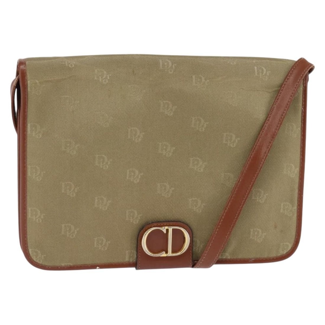 Christian Dior Beige Gold Nylon Shoulder Bag Auth 147658: Christian Dior Beige Gold Nylon Shoulder Bag Auth 147658 This elegant Christian Dior shoulder bag is crafted from durable nylon in a sophisticated beige and gold color scheme. Designed in France, it f