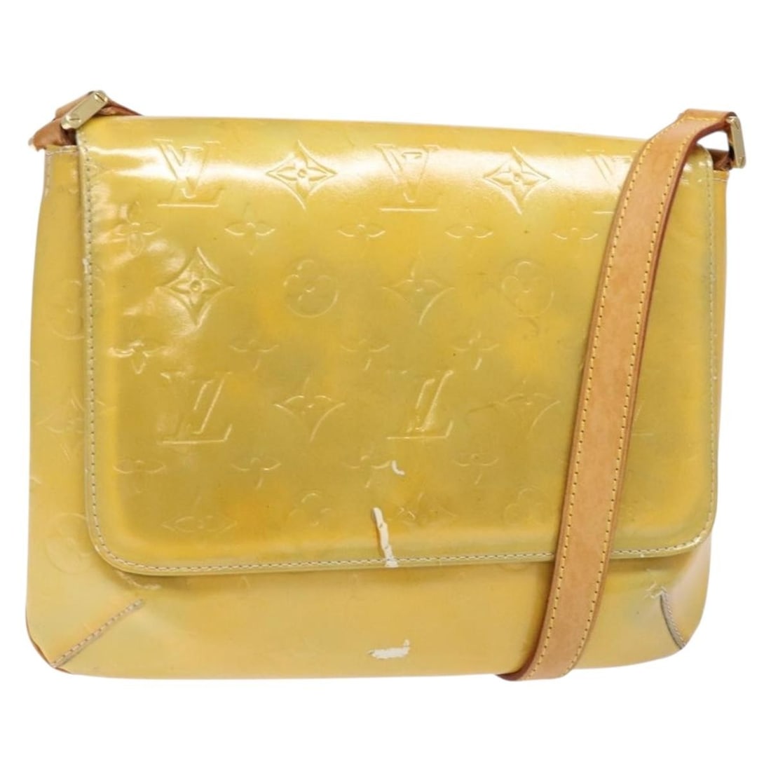LOUIS VUITTON Monogram Vernis Thompson Street Bag Gris M91008 Patent Leather Shoulder Bag: LOUIS VUITTON Monogram Vernis Thompson Street Bag Gris M91008 Patent Leather Shoulder Bag This exquisite Louis Vuitton Monogram Vernis Thompson Street Bag in Gris is a stylish shoulder bag crafted fro