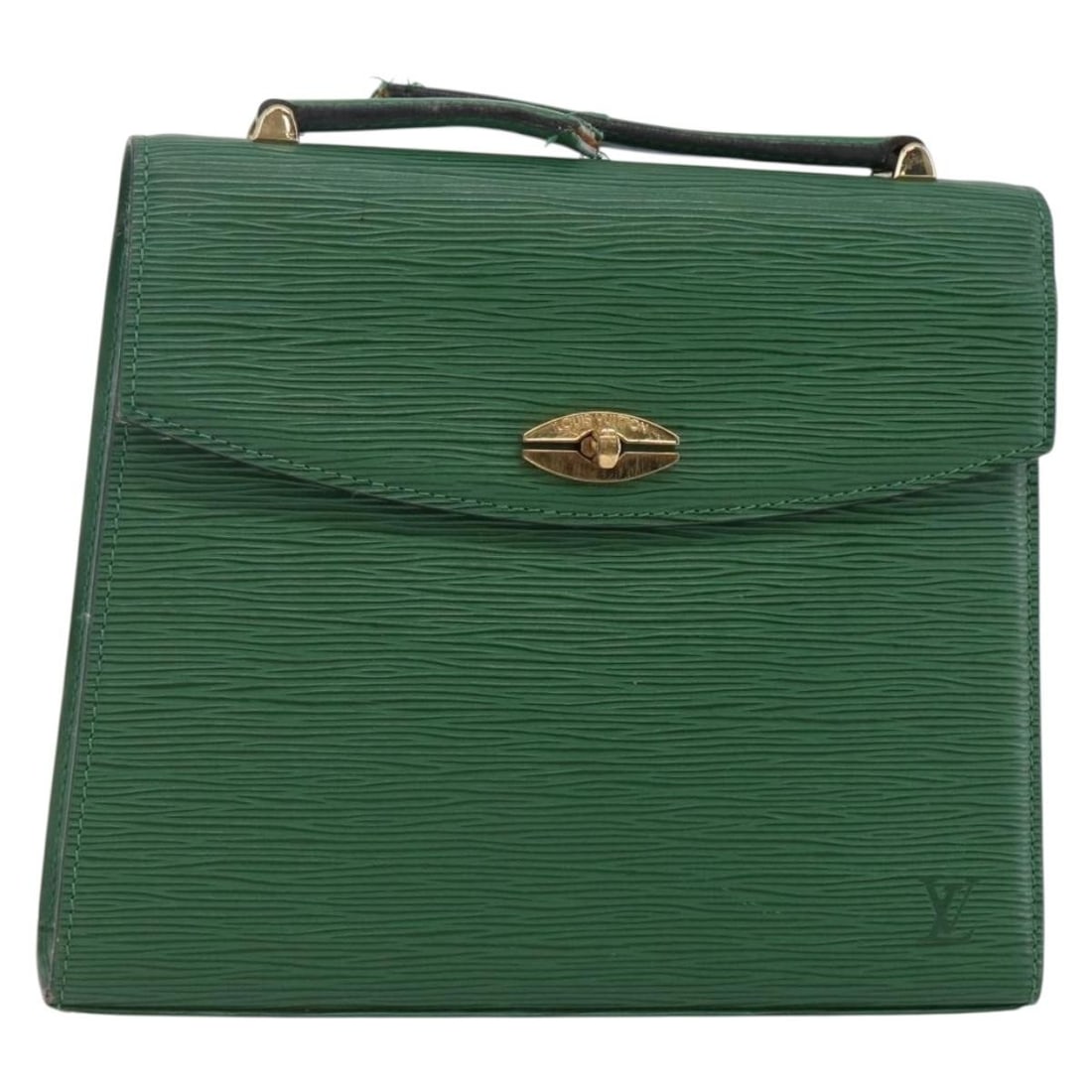 Louis Vuitton Epi Malesherbes Green Hand Bag M52374 Auth (1 of 18)