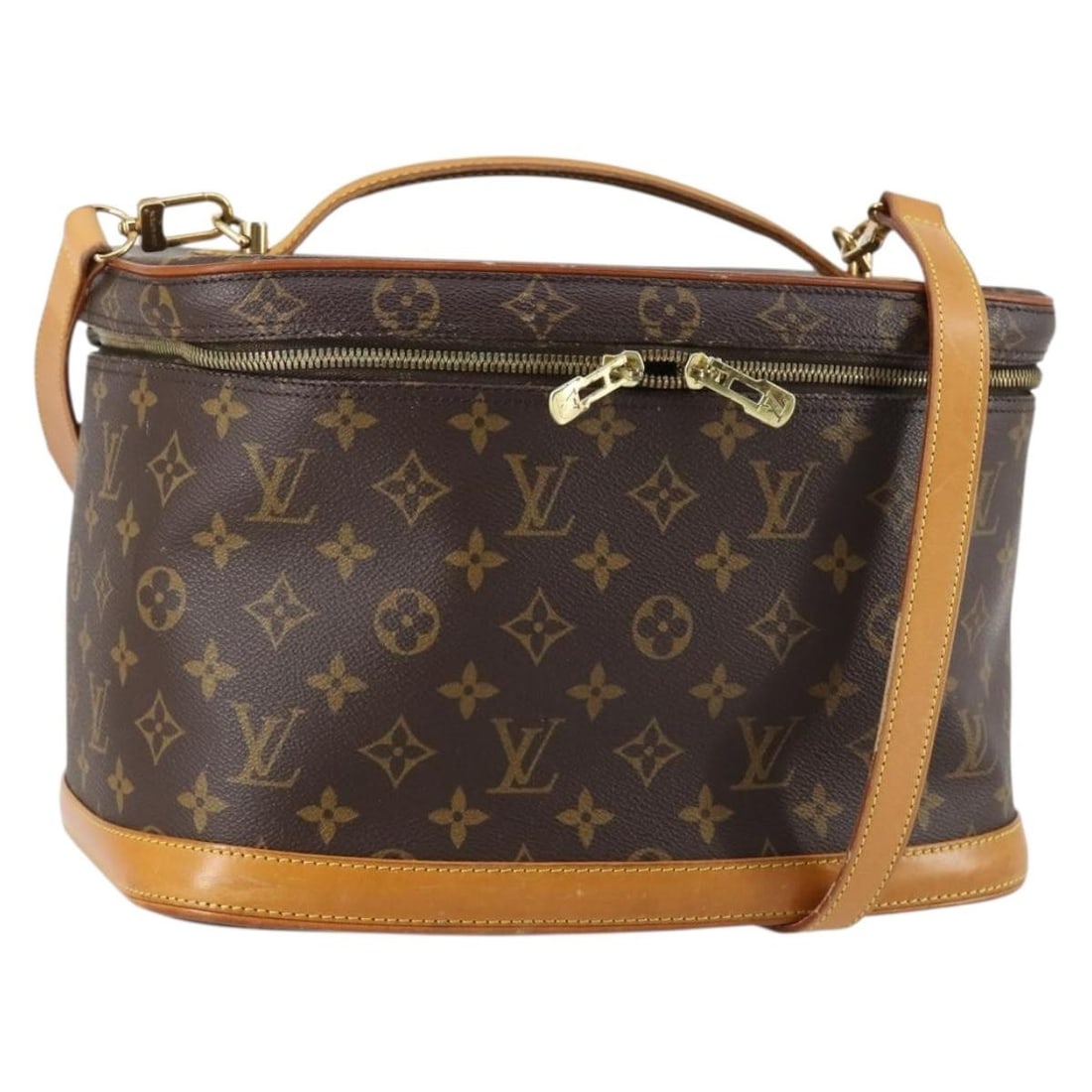 LOUIS VUITTON Monogram Nice Hand Bag M47280 2-Way Authenticated (1 of 18)