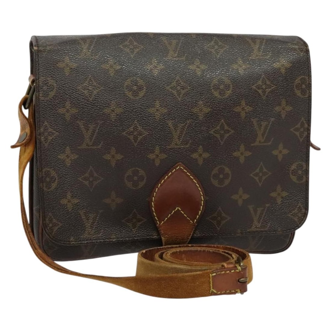 LOUIS VUITTON Monogram Cartouchiere GM Shoulder Bag M51252 Auth France: LOUIS VUITTON Monogram Cartouchiere GM Shoulder Bag M51252 Auth France Elevate your style with this authentic LOUIS VUITTON Monogram Cartouchiere GM Shoulder Bag (M51252). Crafted from durable Monogra