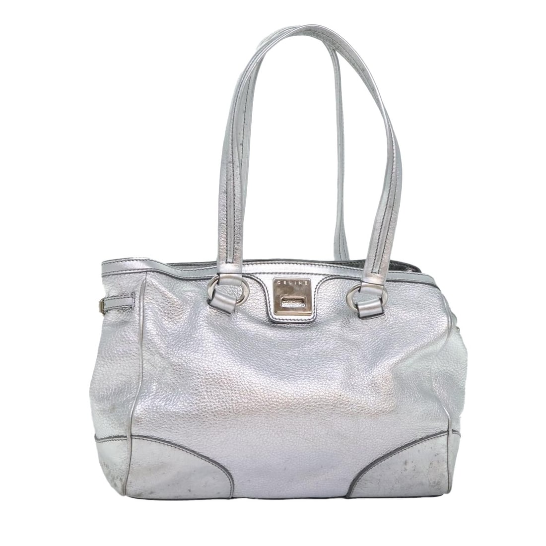 CELINE Silver Leather Tote Bag Made in Italy with Guarantee Card (1 of 18)