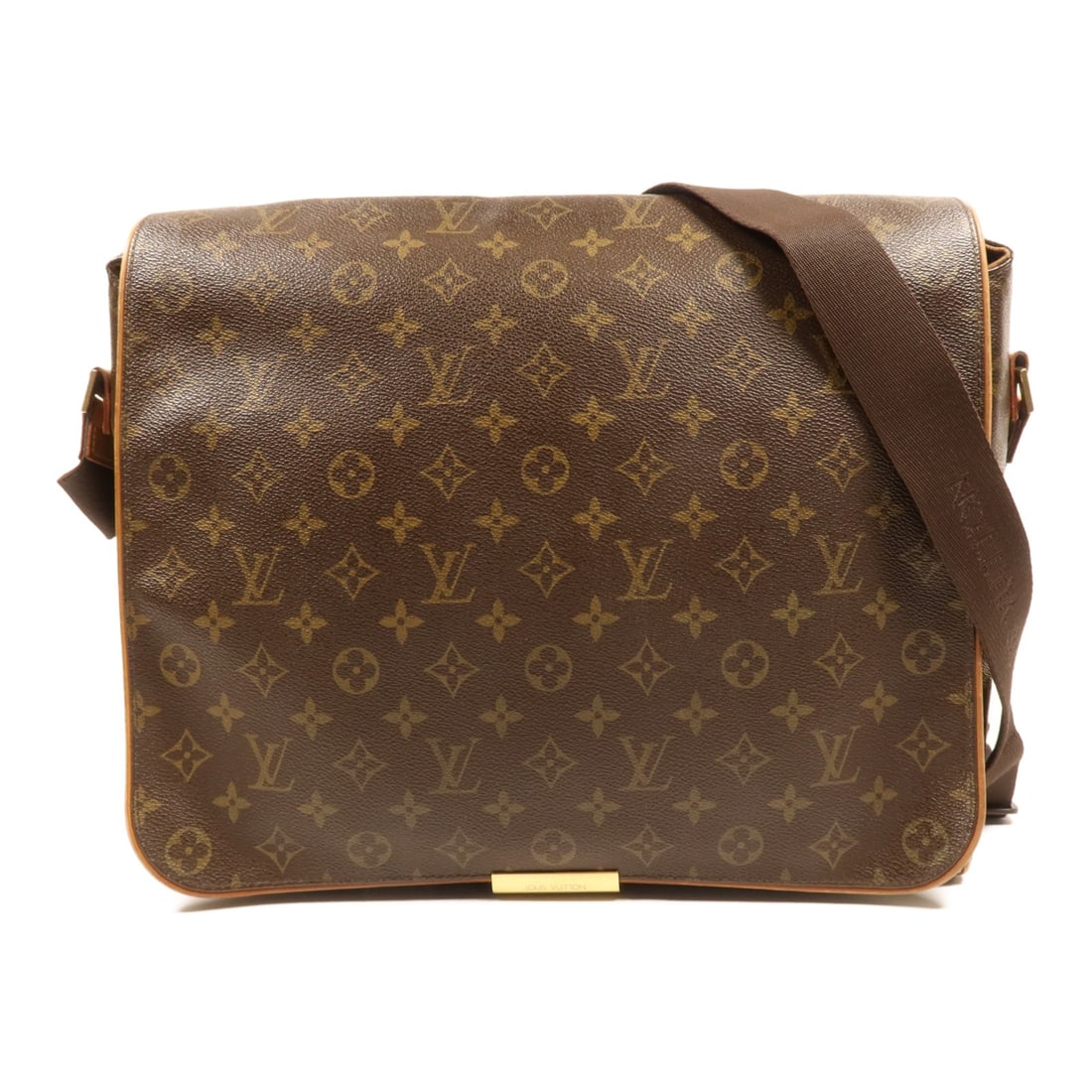 LOUIS VUITTON Abbesses Shoulder Bag M45257 Monogram Brown: LOUIS VUITTON Abbesses Shoulder Bag M45257 Monogram Brown The LOUIS VUITTON Abbesses Shoulder Bag is a stylish accessory crafted from durable PVC coated canvas in a classic brown monogram pattern. Thi