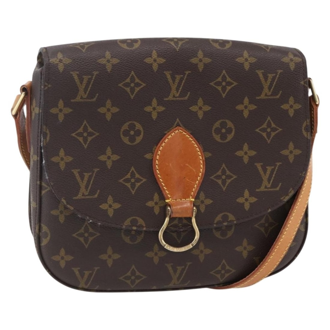 LOUIS VUITTON Monogram Saint Cloud GM Shoulder Bag M51242 Auth France: LOUIS VUITTON Monogram Saint Cloud GM Shoulder Bag M51242 Auth France Experience the timeless elegance of the LOUIS VUITTON Monogram Saint Cloud GM Shoulder Bag, a quintessential accessory crafted in