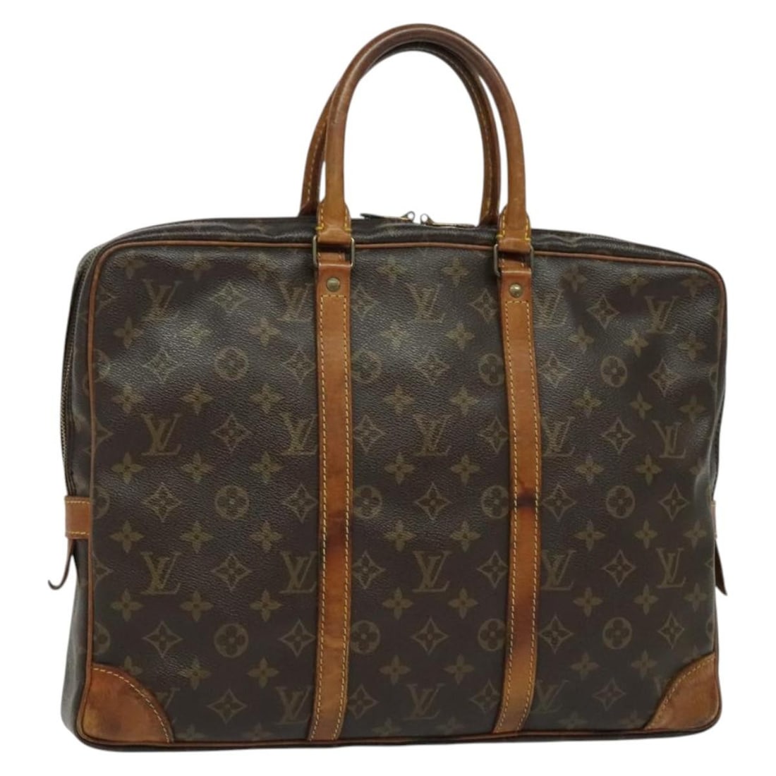 LOUIS VUITTON Monogram Porte Documents Voyage Bag M52005 France Auth (1 of 18)