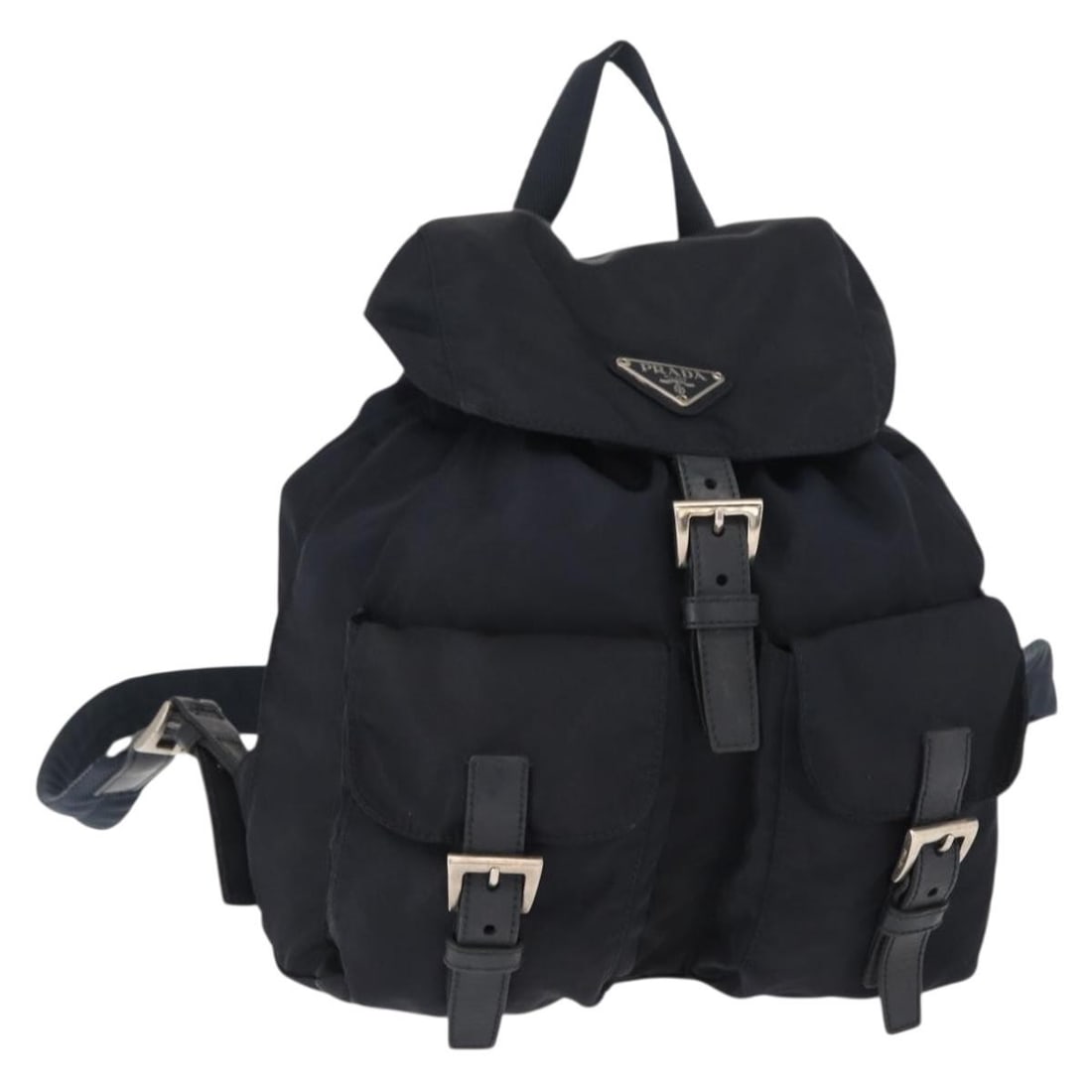 PRADA Navy Silver Nylon Backpack Auth AM9440 Italy (1 of 18)