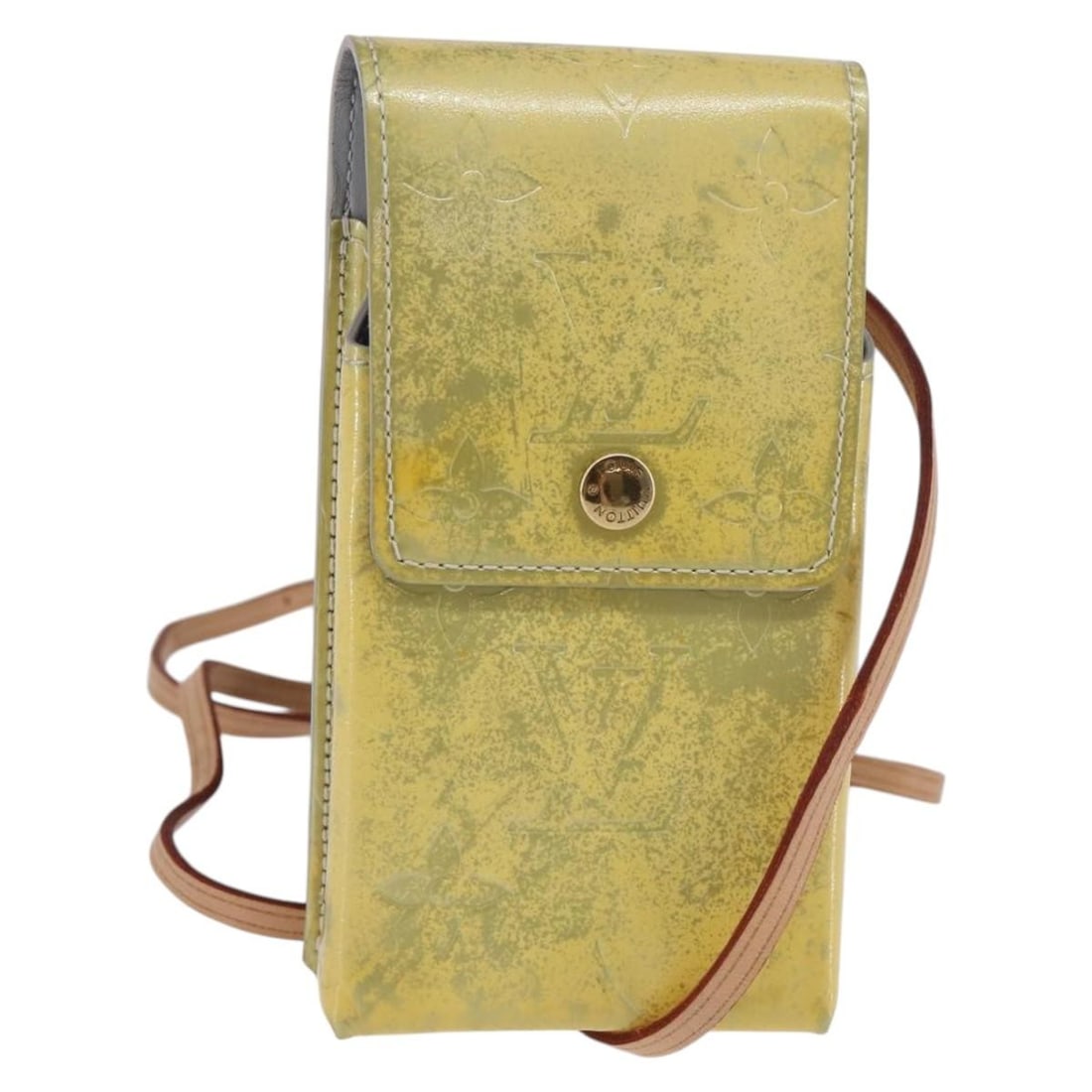 LOUIS VUITTON Monogram Vernis Gris Cigarette Case Patent Leather Auth (1 of 18)