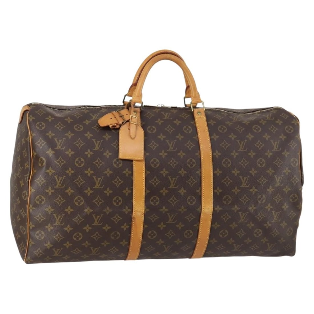 LOUIS VUITTON Monogram Keepall 60 Boston Bag M41422 Auth France (1 of 18)