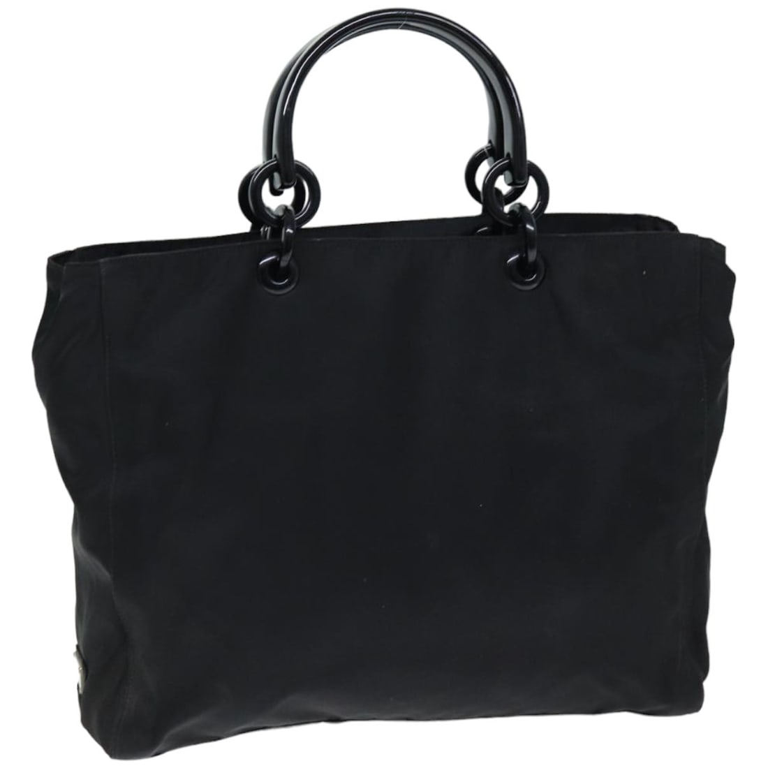 PRADA Black Nylon Hand Bag Made in Italy Authentic (1 of 18)