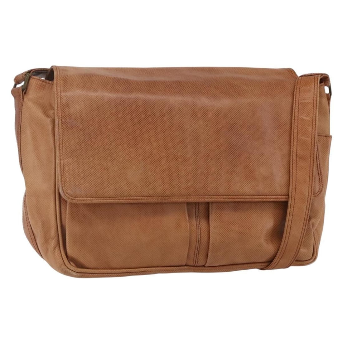 BOTTEGA VENETA Brown Leather Shoulder Bag Italy Authentic (1 of 18)