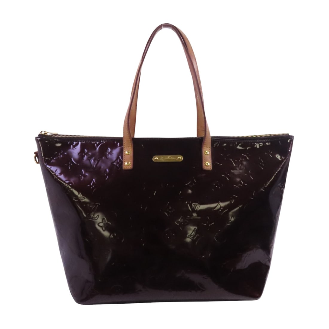 LOUIS VUITTON Bellevue GM Tote Bag Red Patent Leather GHW M93589 (1 of 18)