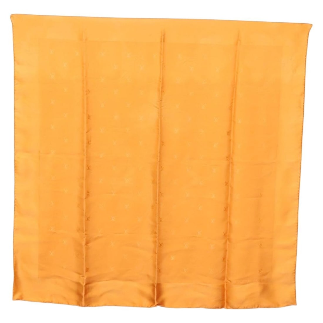 Louis Vuitton Orange Silk Scarf Made in France (1 of 13)