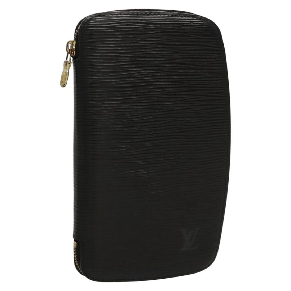 LOUIS VUITTON Epi Leather Black Agenda Geode Travel Case M63872: LOUIS VUITTON Epi Leather Black Agenda Geode Travel Case M63872 This authentic Louis Vuitton Epi Agenda Geode Travel Case in classic black is the perfect blend of style and functionality. Made from du