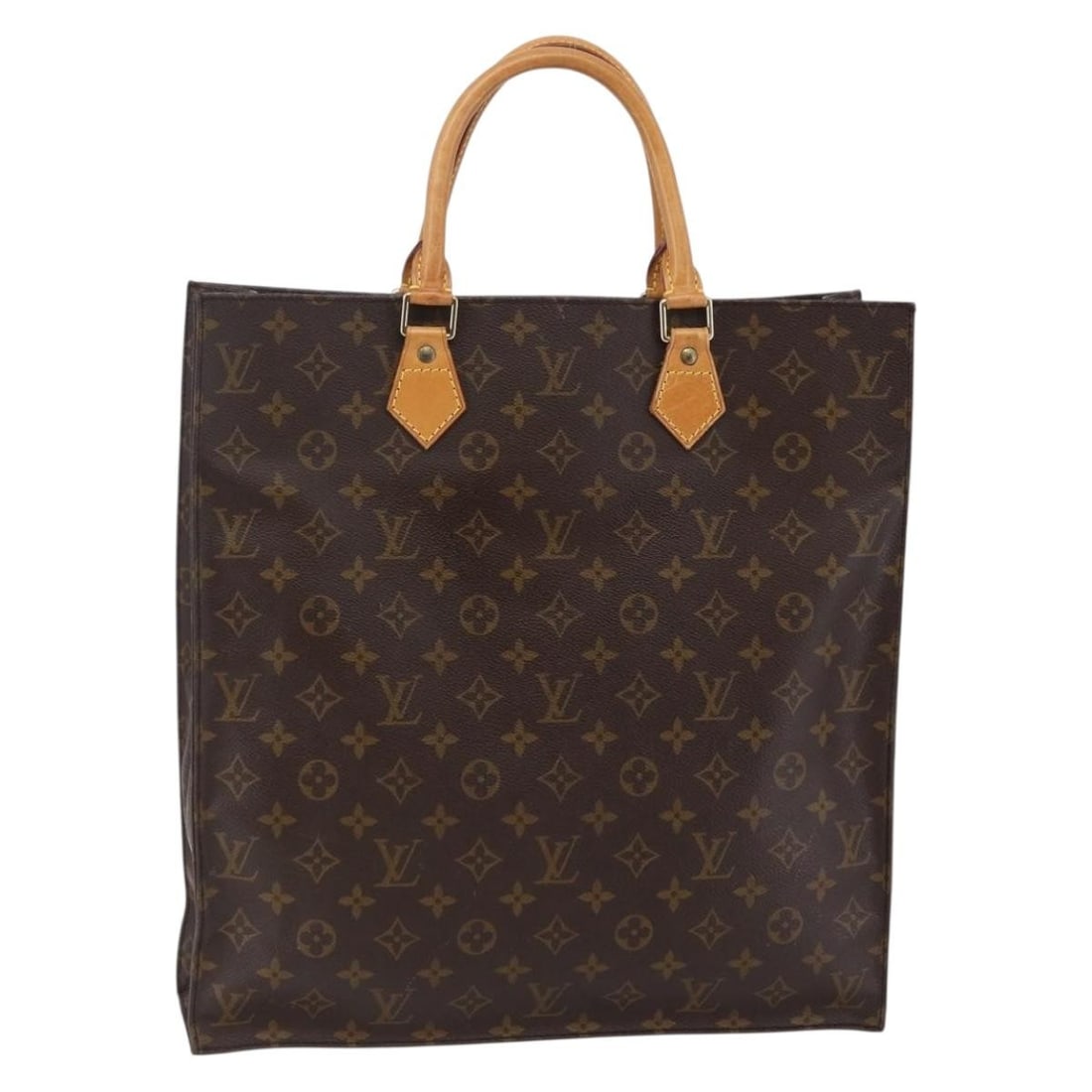 LOUIS VUITTON Monogram Sac Plat Hand Bag M51140 Made in France: LOUIS VUITTON Monogram Sac Plat Hand Bag M51140 Made in France This authentic Louis Vuitton Monogram Sac Plat Hand Bag (Model M51140) combines elegance with functionality. Crafted in France from durab