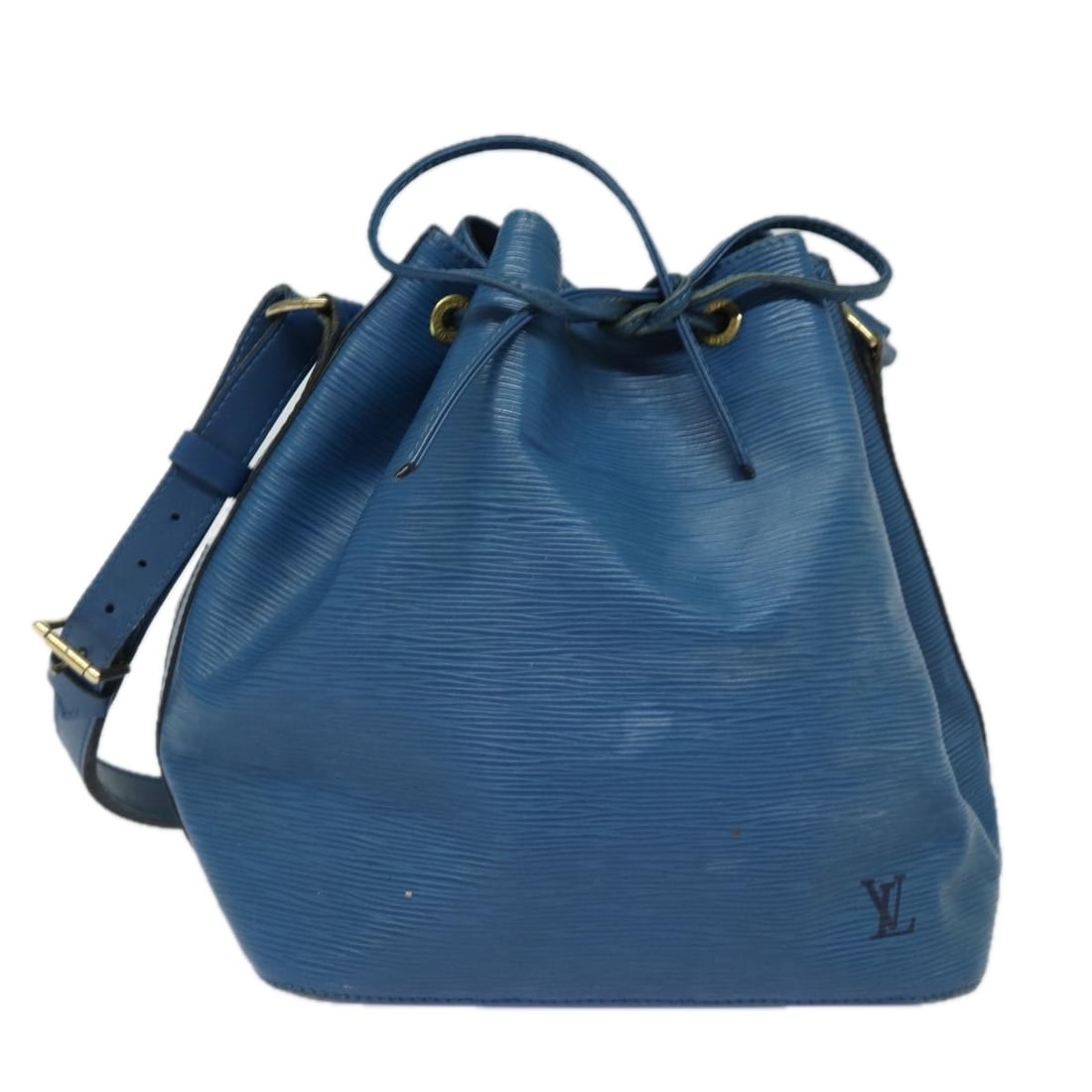 LOUIS VUITTON Epi Petit Noe Shoulder Bag Blue M44105 Made in France (1 of 18)