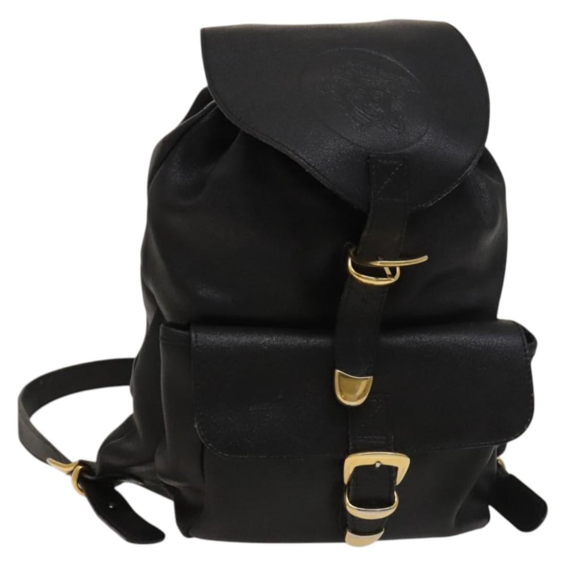 Gianni Versace Black Gold Leather Backpack Authenticated (1 of 18)
